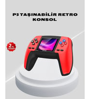 Mey İthalat® Oyun Konsolu – 520 Klasik Oyunlu Taşınabilir Gamepad (Krem)