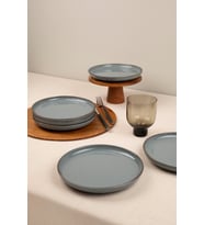 Kütahya Porselen Kütahya Porselen Moderna 6 Parça 19cm Pasta Tabağı Mavi