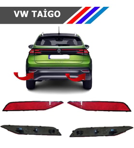 Otozet - VW Taigo Arka Tampon Reflektörü Sol ve Sağ Takım 2G7945106B