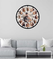 Sevgililer Gününe  Özel 13 Fotoğraflı Duvar Saati (5mm kalınlığında)