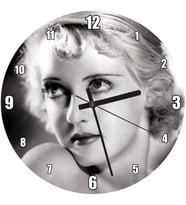 Cakatablo Bette Davis Hollywood Aktris Duvar Saati