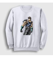 Presmono Unisex Beyaz Jonathan Joestar Anime Jojo Sweatshirt 321671tt