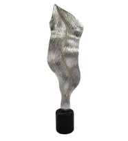 Yaprak Dekoratif Alüminyum Obje 63x18 cm, Şık ve Modern Tasarım