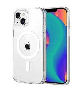 Newface Apple iPhone 14 Combo Sert Şeffaf Magsafe Kapak - Şeffaf