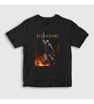 Presmono Unisex Çocuk Siyah The Tarnished One Elden Ring T-Shirt 461811tt