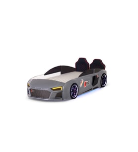 Gri Arabalı Yatak V12 Audi Full Ledli Kumandalı ve Müzikli
