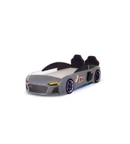 Gri Arabalı Yatak V12 Audi Full Ledli Kumandalı ve Müzikli