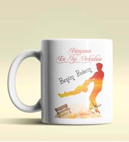 Kişiye Özel Dünyanın En İyi Arkadaşı 2 Temalı Beyaz Kupa Bardak
