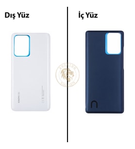 Xiaomi Mi 11T PRO Ay Işığı Beyazı Arka Pil Kapağı Batarya Kapağı Lazer Kesim Back Cover