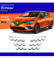 Renault Clio 5 Ön Panjur Alt Çerçevesi Kromu Nikelajı Set