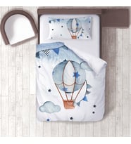 Çocuk Odası Dijital Baskılı 160x220cm Tek Kişilik Nevresim Takımı Model 00016