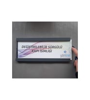 Değiştirilebilir Sürgülü Kapı Isimliği