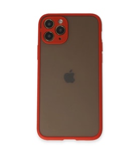 Apple İphone 11 Pro Kılıf Montreal Silikon Kapak - Kırmızı