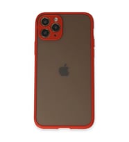 Apple İphone 11 Pro Kılıf Montreal Silikon Kapak - Kırmızı