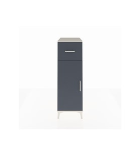Kronos Dolap 2 Raflı Tek Çekmeceli Tek Kapaklı 44x59x134 Aytaşı-Antrasit
