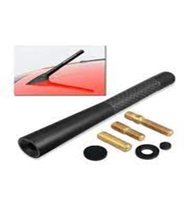 Alüminyum Karbon Fiber Oto Anten Çubuğu SİYAH