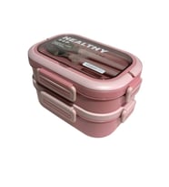 VAGONLİFE ÇELİK YEMEK KABI 2 KATLI LUNCH BOX 1330ml - VGN6715 PEMBE