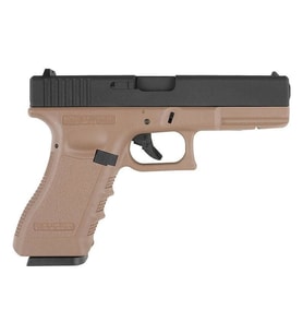 KJW G18 Glock18 Metal Slide TAN GBB Airsoft Tabanca KP-18-TAN
