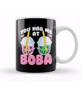Cute You Had Me At Boba Anime Kawaii Bubble Tea , Kupa Bardak Porselen