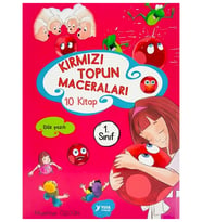 1. Sınıf Kırmızı Topun Maceraları Seti 10 Kitap