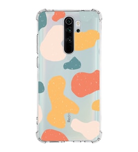 Xiaomi Redmi Note 8 Pro Köşe Korumalı Antişok Kapak Grunge Tasarımlı Şeffaf Silikon Kılıf