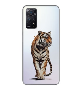 Xiaomi Redmi Note 12 PRO 4G Uyumlu Kaplan Tasarımlı Şeffaf Telefon Kılıfı