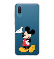 Samsung Galaxy A02  Kapak Mickey Mouse Tasarımlı Şeffaf Silikon Kılıf