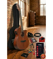 Midex PHX PRO Yüksek Kaliteli Masif Elektro Akustik Gitar Seti