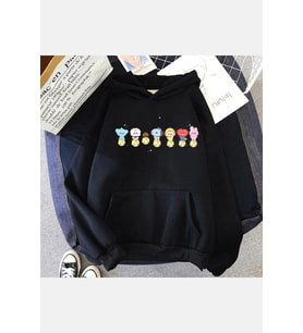 BT21 Kapşonlu Sweatshirt