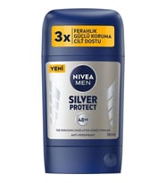 Nivea Men Erkek Stick Deodorant Silver Protect 50 ml Ter ve Ter Kokusna Karşı 48 Saat Anti-Perspiran