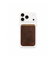 iPhone 17 Pro Heritage Hakiki Deri Cüzdan Magsafe Vintage Kahverengi