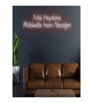 Artık Hayatıma Mülakatla İnsan Alacağım Yazılı Neon Tabela