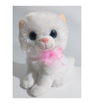 Oyuncak Pelüş Miyavlayan Kedi Papyonlu 30 cm (Çok Renkli)