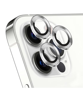 Microsonic Apple iPhone 12 Pro Max Tekli Kamera Lens Koruma Camı Gümüş
