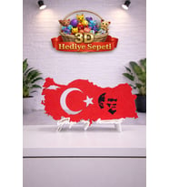 Atatürk Temalı Türkiye Haritası