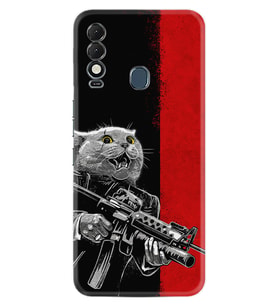Tecno Spark 8T Kılıf Silikon Desen Özel Seri Çılgın Kedi 1674