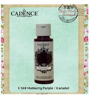 Cadence Style Matt Enamel Cam & Porselen Boyası 59 ml. E-348 Karadut 