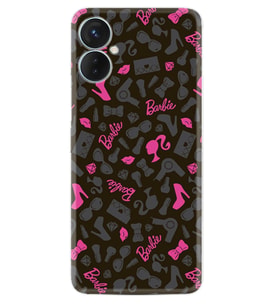 Tecno Spark 9T Kılıf Resimli Desenli Baskılı Silikon Barbie and Shoes 1413