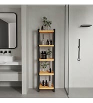 Teksas 5 Raflı Dekoratif Banyo Düzenleyici Raf,Çok Amaçlı Raf