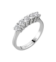 Bella Gloria 0.75ct Pırlanta Beştaş Alyans (AL15004)