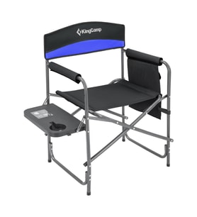 KingCamp Ash Comfort Katlanır Kamp Sandalyesi Blue (Siyah-Mavi)