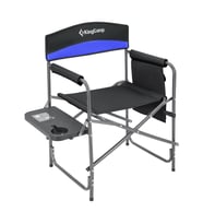 KingCamp Ash Comfort Katlanır Kamp Sandalyesi Blue (Siyah-Mavi)