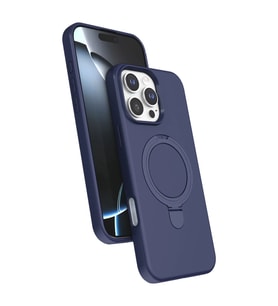 İphone 16 Pro Max Regal Magsafe Standlı Kapak - Lacivert