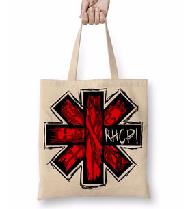 Rhcp Red Hot Chili Peppers Bez Çanta Uzun Saplı