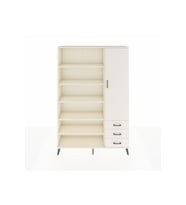 Arges Gardrop 9 Raflı 3 Çekmeceli Tek Kapaklı  132x30x195 Aytaşı-Aytaşı