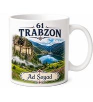 Trabzon Plakalı Sümela Manastırı Uzungöl Manzaralı Yayla Kupası Hediye Bardak