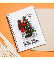 Mutlu Yıllar & Merry Christmas & Yılbaşı Tasarımlı Defter Kişiye Özel