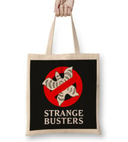 Ghostbuster Logo Demogorgon Stranger Things Bez Çanta Uzun Saplı