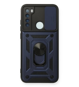 Redmi Note 8 Kılıf Pars Lens Yüzüklü Silikon - Lacivert
