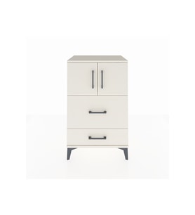 Hyperion Komodin Tek Raflı 2 Çekmeceli 2 Kapaklı 60x44x96 Aytaşı-Aytaşı